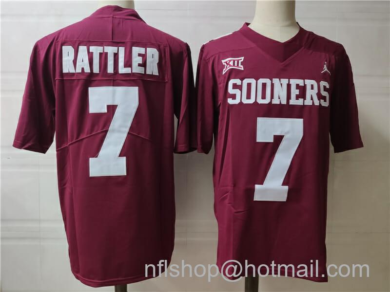 Men's Jordan Brand Oklahoma Sooners #7 Sooners College Football Jersey