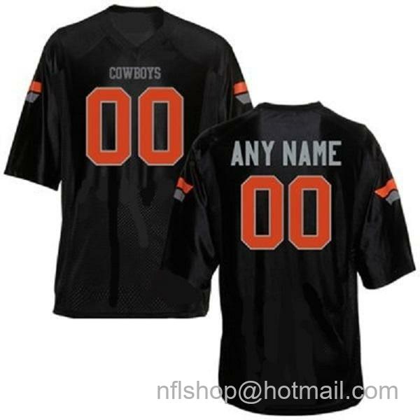 Men's Nike Custom Oklahoma State Cowboys Football Jersey Name Number Black