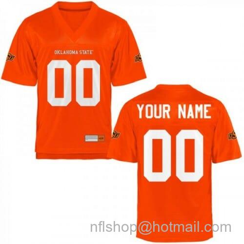 Men's Nike Custom Oklahoma State Cowboys Jersey Name Number Football Orange