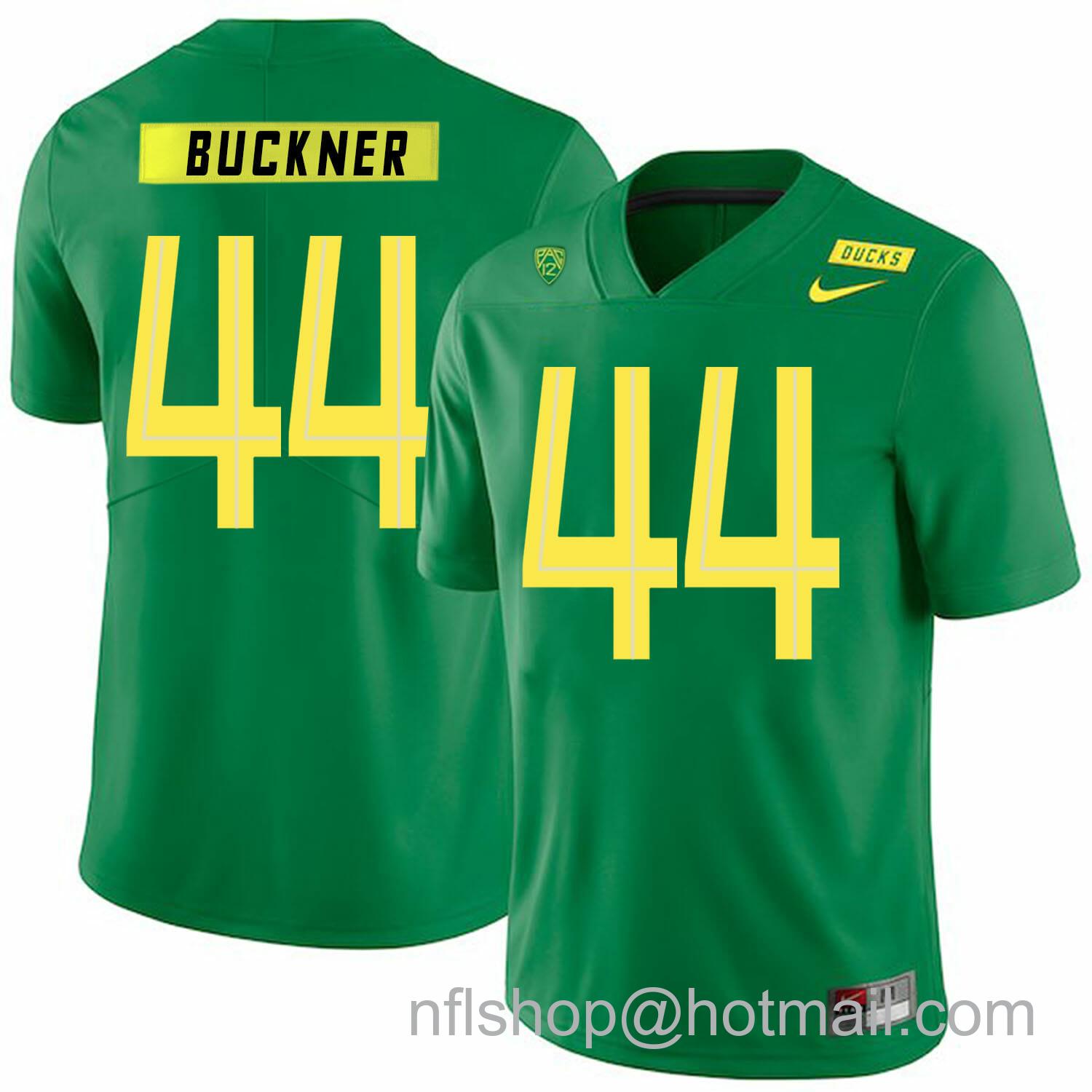 Men's Nike Oregon Ducks #44 DeForest Buckner College Football Jersey Green