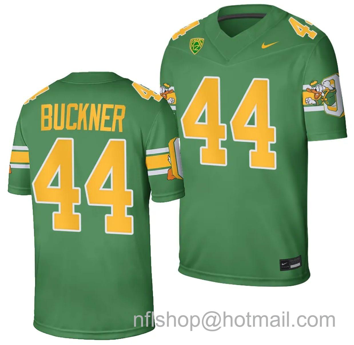 Men's Nike Oregon Ducks DeForest Buckner Jersey #44 Football Game College Green 2023-24