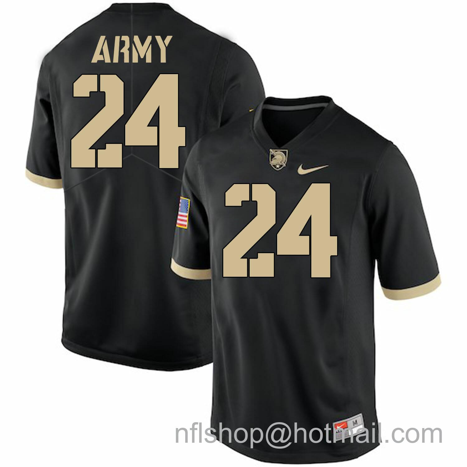 Men's Nike Army Black Knights #24 Pete Dawkins NCAA College Football Jersey