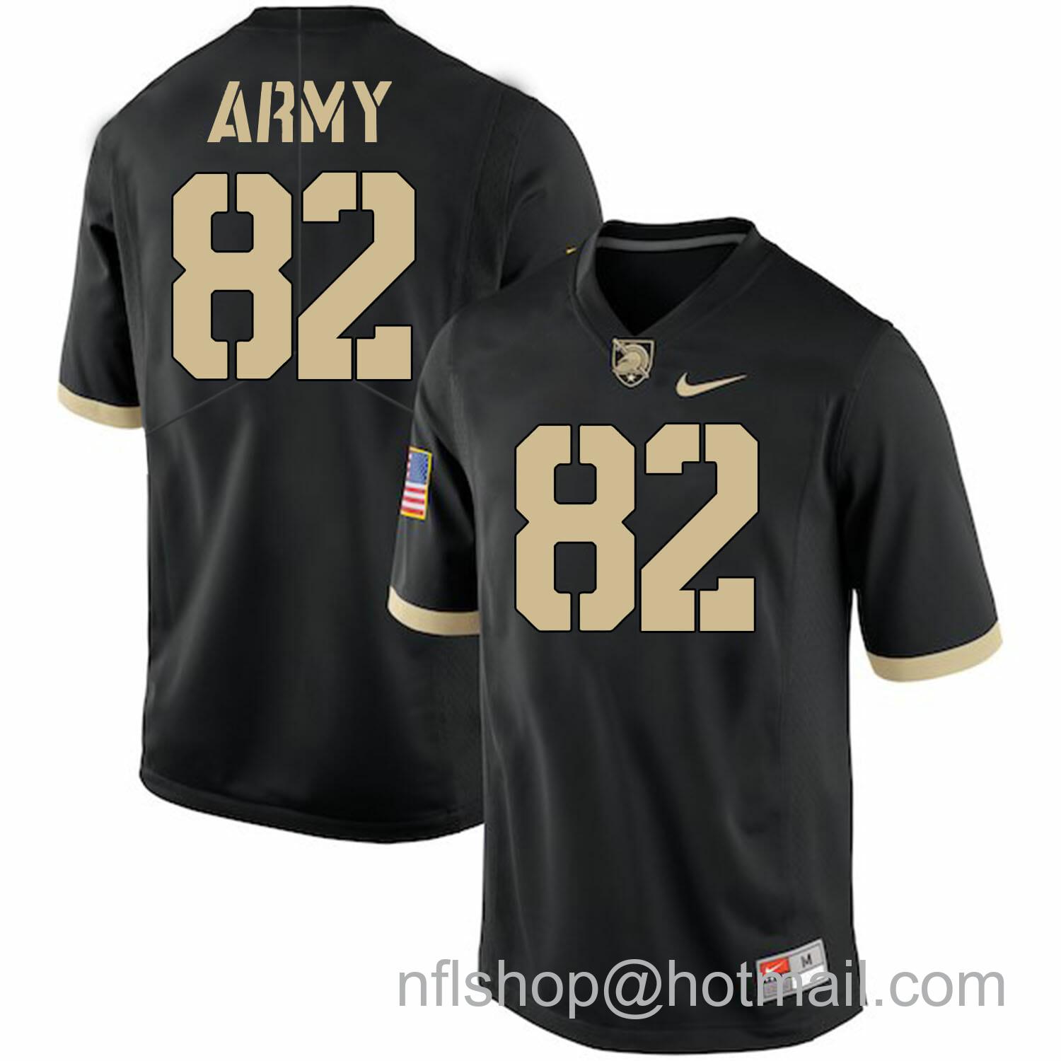 Men's Nike Army Black Knights #82 Alejandro Villanueva College Football Jersey