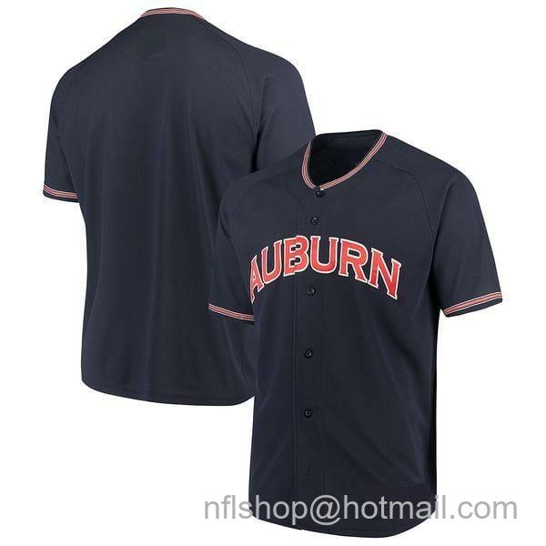 Men's Under Armour Auburn Tigers Custom Name and Number College Baseball Jersey Navy