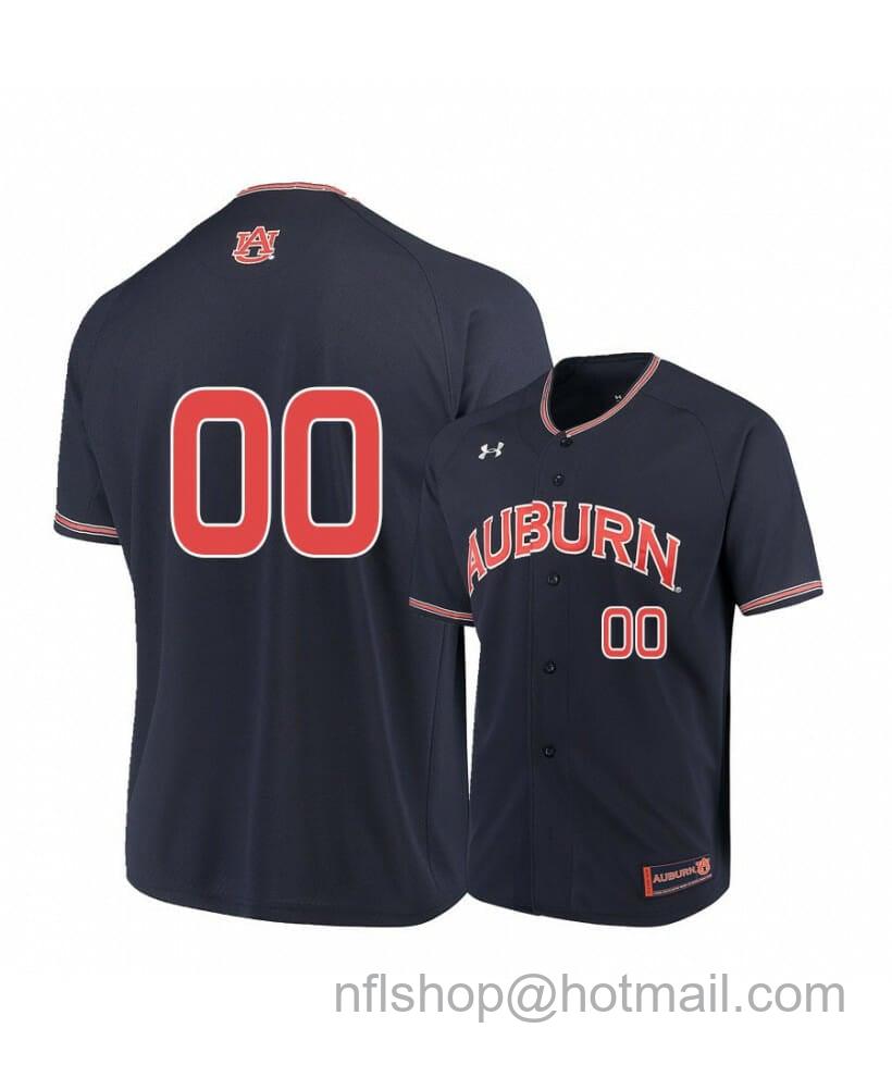 Men's Under Armour Auburn Tigers Navy Custom College Baseball Jersey