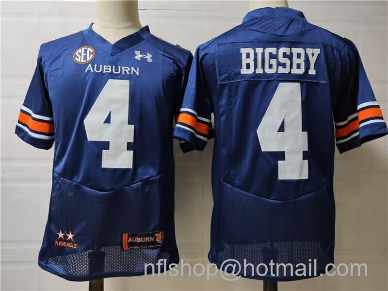 Men's Under Armour Auburn Tigers #4 Bigsby College Football Jersey