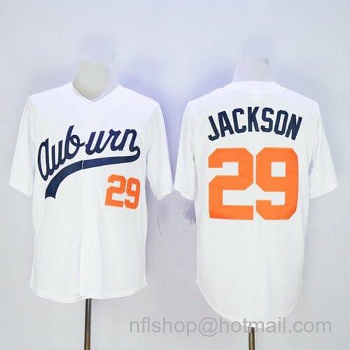 Men's Under Armour Auburn Tigers Bo Jackson #29 College Baseball Jersey White