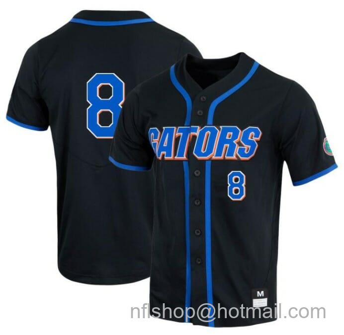 Men's Nike Brandon Sproat Jersey Florida Gators Baseball NCAA College Black Alumni #8