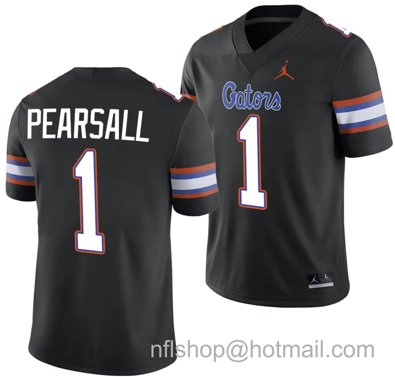 Men's Jordan Brand Ricky Pearsall Jersey #1 Florida Gators Alternate College Football 2023-24 Black