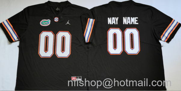 Men's Jordan Brand Florida Gators Custom Jersey Name Number College Football Black