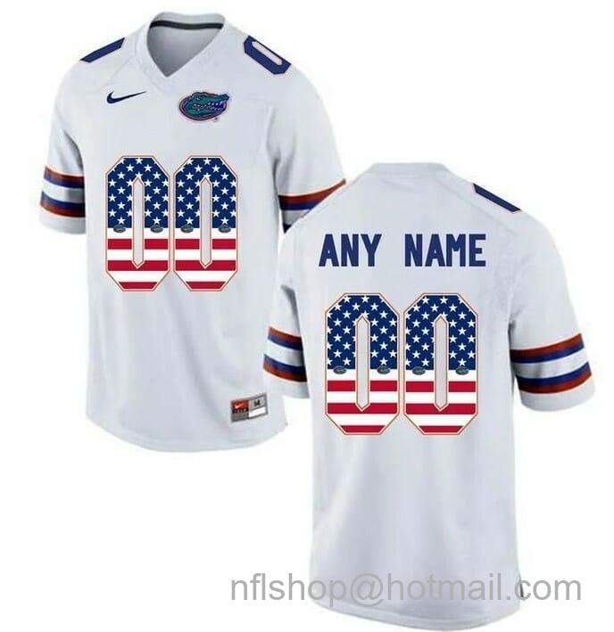 Men's Nike Florida Gators Custom College Football Limited Jersey White