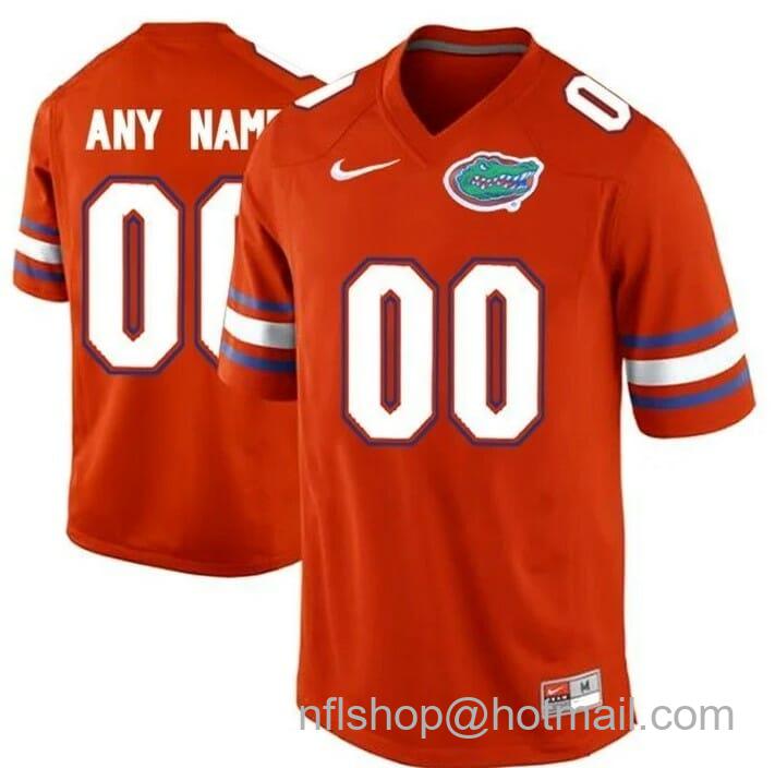 Men's Nike Florida Gators Custom Jersey College Football Orange