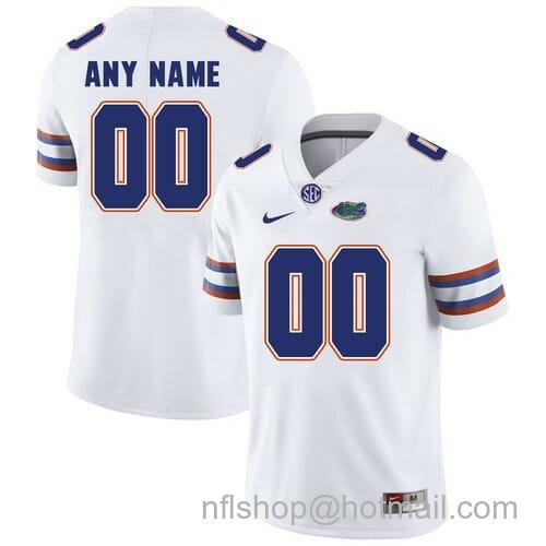 Men's Nike Florida Gators Custom Football Jersey College White