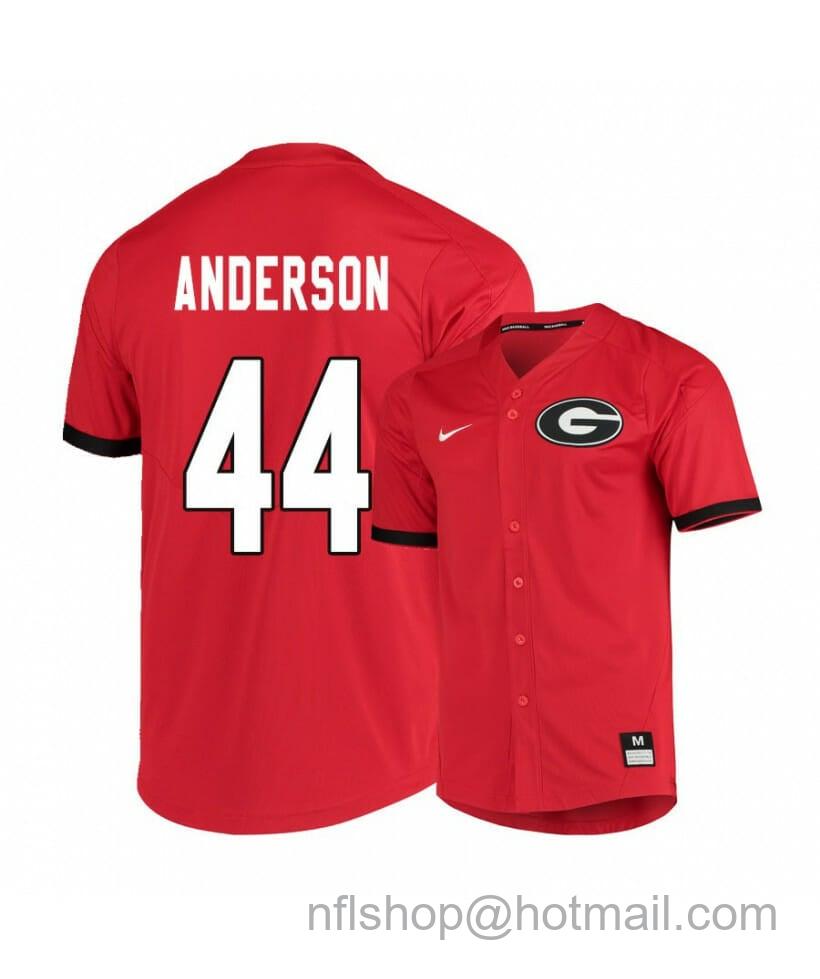 Men's Nike Georgia Bulldogs 44 Ben Anderson Red Elite College Baseball Jersey