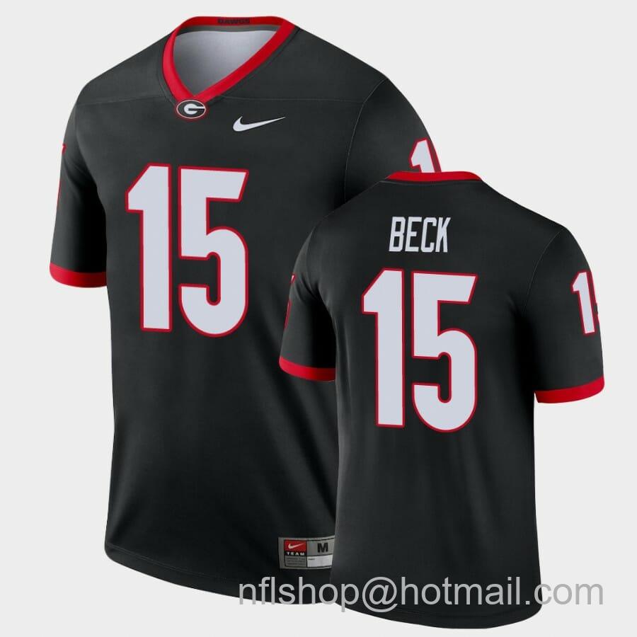 Men's Nike Georgia Bulldogs #15 Carson Beck Black Legend Alternate Jersey