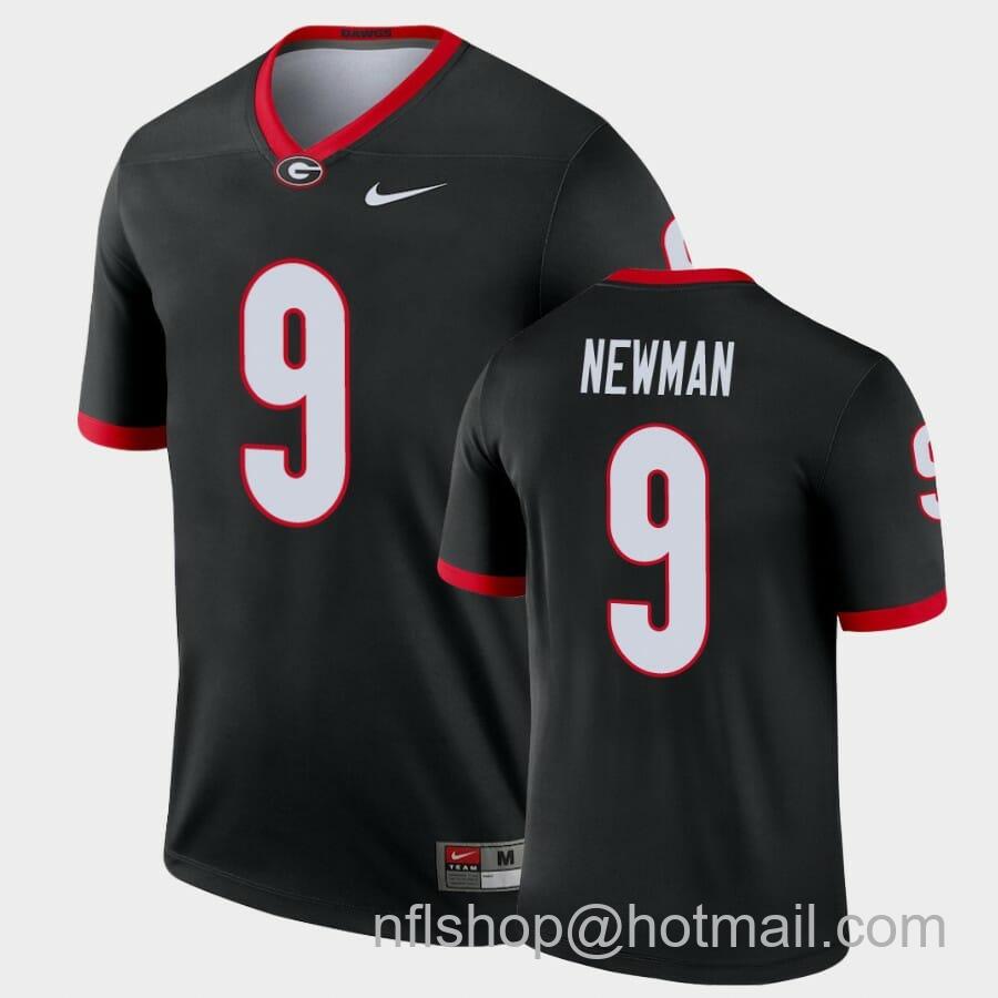 Men's Nike Georgia Bulldogs #9 Jamie Newman Black Legend Alternate Jersey