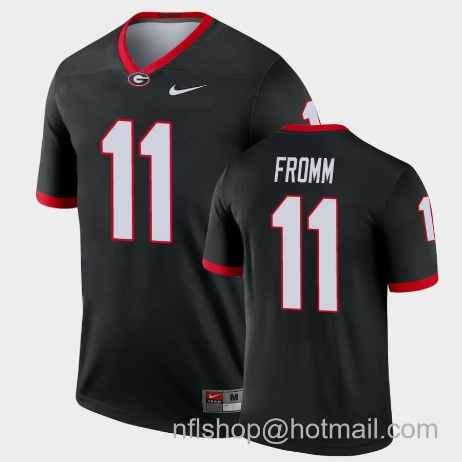 Men's Nike Georgia Bulldogs #11 Jake Fromm Black Legend Alternate Jersey