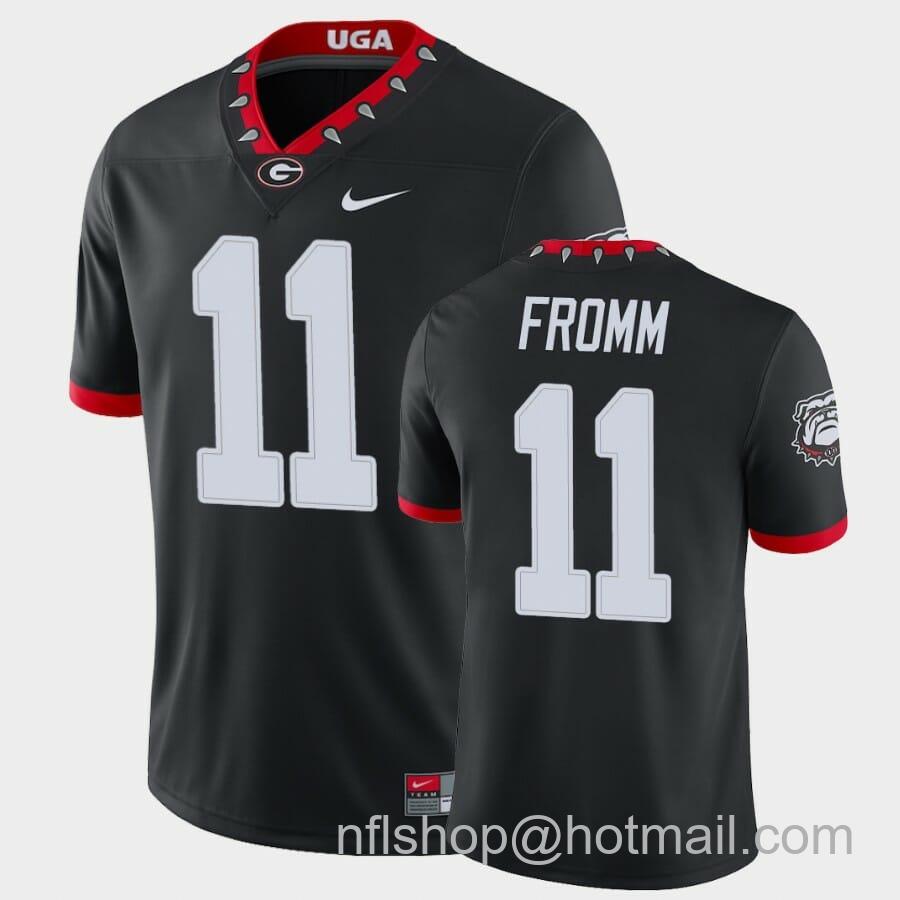 Men's Nike Georgia Bulldogs #11 Jake Fromm Black College Football Alternate Game Jersey