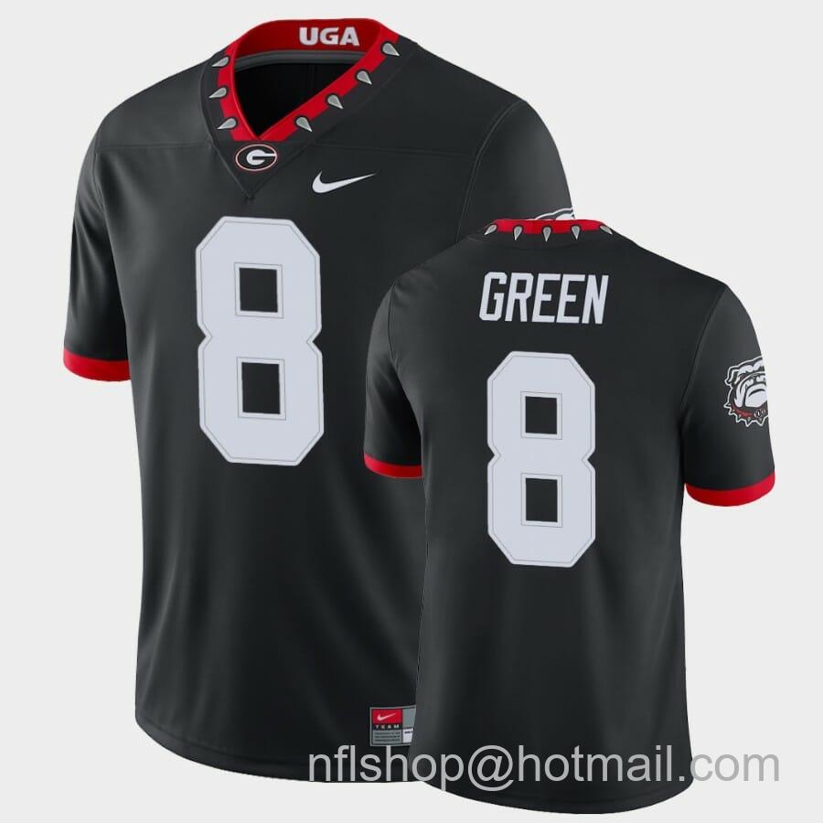 Men's Nike Georgia Bulldogs #8 A.J. Green Black College Football Alternate Game Jersey