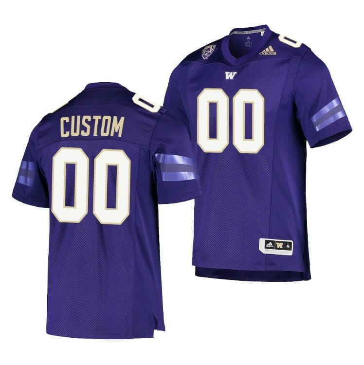 Men's Custom Washington Huskies Football Jersey Purple College Game Jersey