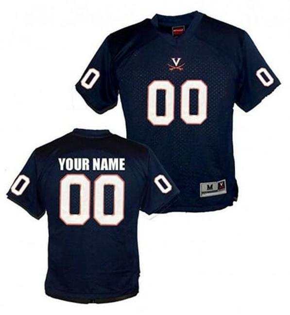 Men's Virginia Cavaliers Custom Jersey Name Number NCAA Navy