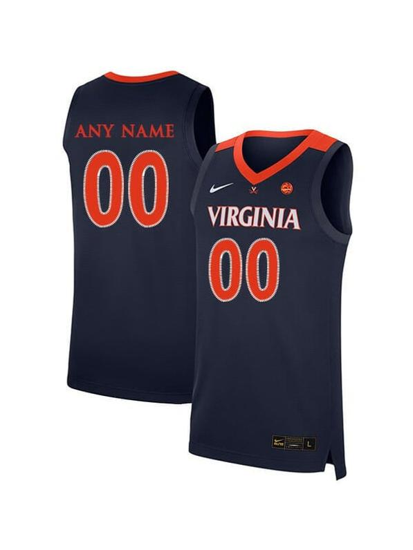 Men's Custom Virginia Cavaliers Jersey College Basketball Name and Number Elite Navy