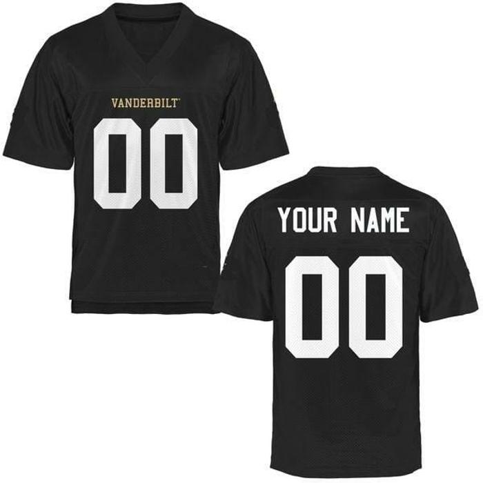 Men's Vanderbilt Commodores Custom Jersey Name Number Football Stitched