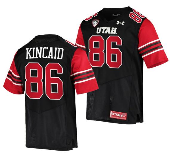 Men's Utah Utes #86 Dalton Kincaid Jersey College Football Black