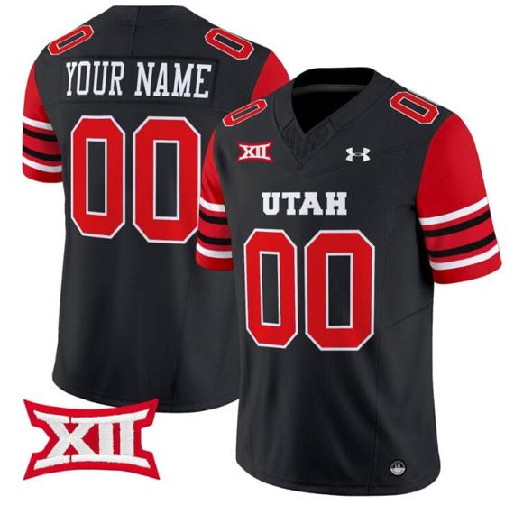 Men's Custom Utah Utes Jersey Name and Number Vapor Limited College Football Stitched Black