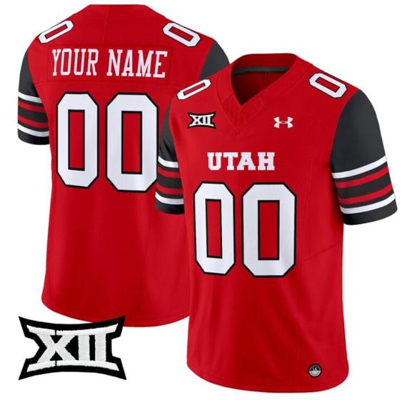 Men's Custom Utah Utes Jersey Name and Number Vapor Limited College Football Stitched Red