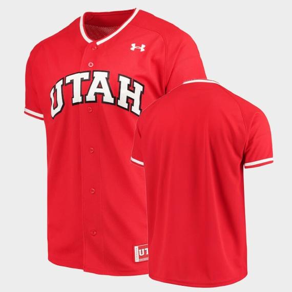 Men's Utah Utes Custom Name Number Red College Baseball Ncaa Replica Jersey