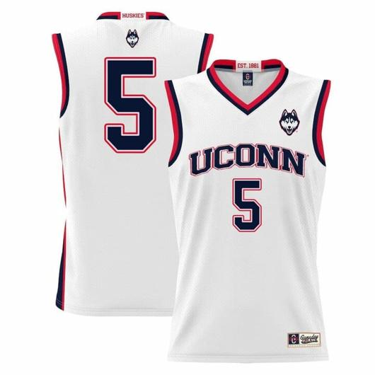 Men's Hassan Diarra Jersey UConn Huskies College Basketball White #5