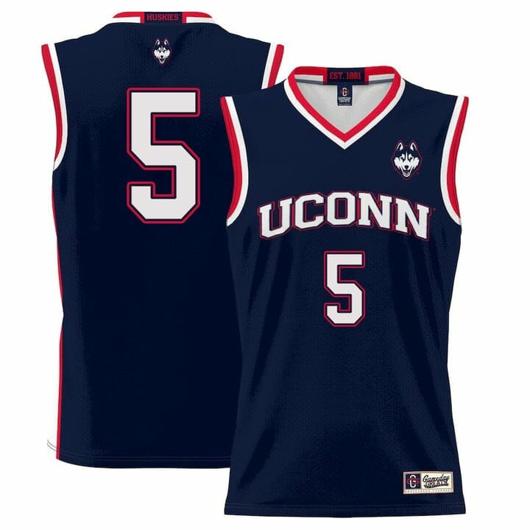 Men's Hassan Diarra Jersey UConn Huskies College Basketball No Name Navy #5