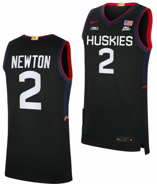 Men's Tristen Newton Jersey UConn Huskies College Basketball Limited Black #2