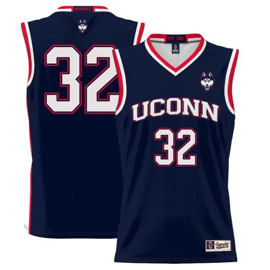 Men's Donovan Clingan Jersey UConn Huskies College Basketball No Name Navy #32