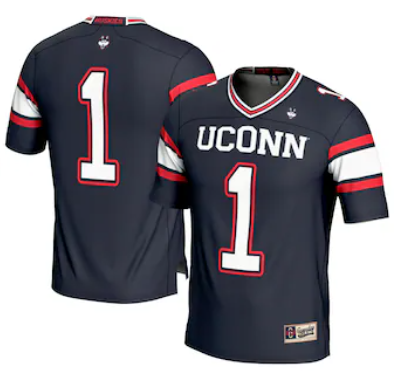 Youth GameDay Greats #1 Navy UConn Huskies Football Jersey