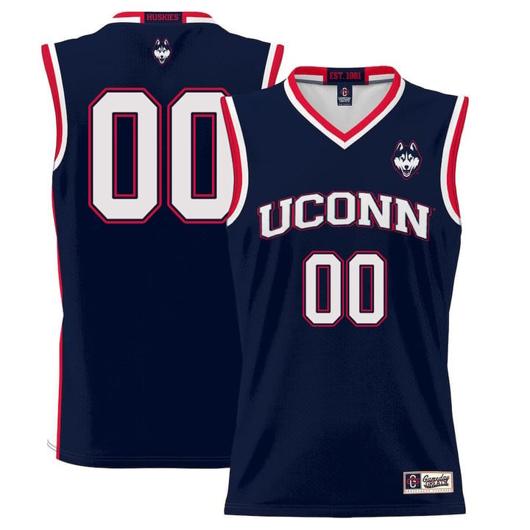 Men's Custom UConn Huskies Jersey College Basketball Name and Number Navy