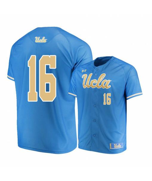 Men's Under Armour UCLA Bruins 16 Kyle Cuellar Blue College Baseball Jersey