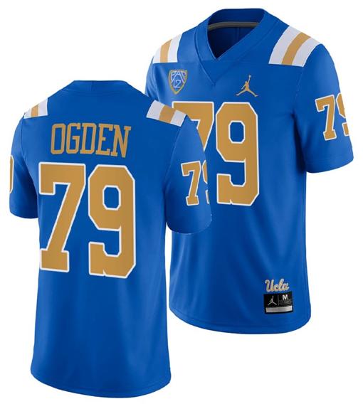 Men's UCLA Bruins Jonathan Ogden Jersey #79 Blue College Football Uniform