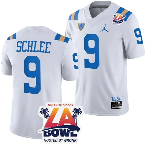 Men's Collin Schlee Jersey #9 UCLA Bruins 2023 LA Bowl College Football White