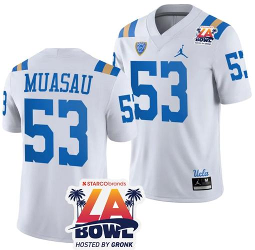 Men's Darius Muasau Jersey #53 UCLA Bruins 2023 LA Bowl College Football White