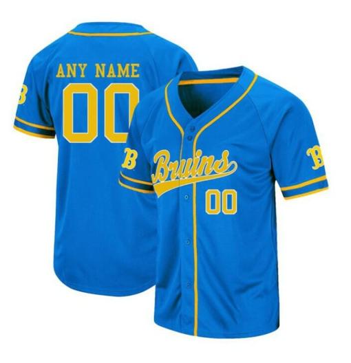 Men's Custom UCLA Bruins Jersey Name and Number Baseball College Royal