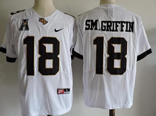 Men's Nike UCF Knights #18 Shaquem Griffin College Football Jersey White