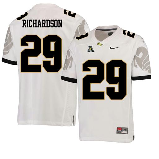 Men's Nike UCF Knights #29 Cordarrian Richardson College Football Jersey White