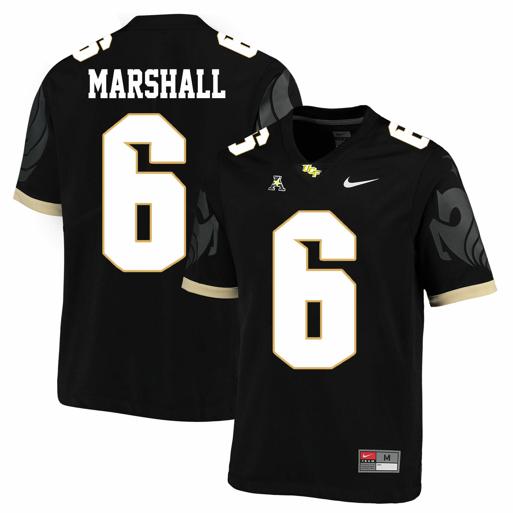 Men's Nike UCF Knights #6 Brandon Marshall NCAA College Football Jersey Black