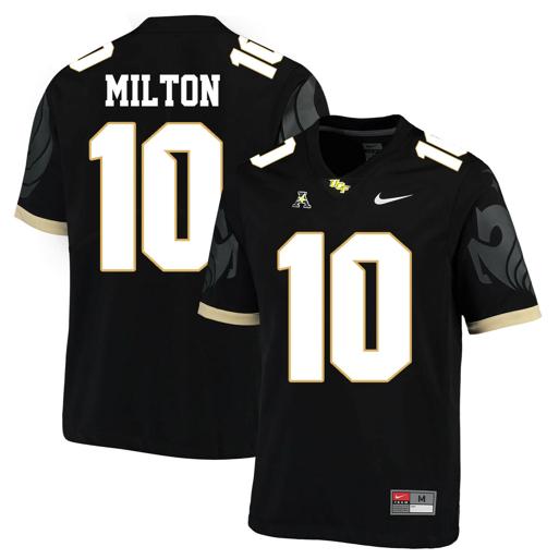 Men's Nike UCF Knights #10 Mckenzie Milton NCAA College Football Jersey Black