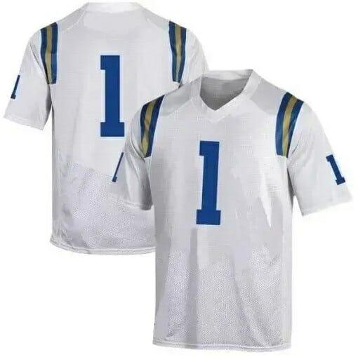 Men's Custom UCLA Bruins Football Jersey White