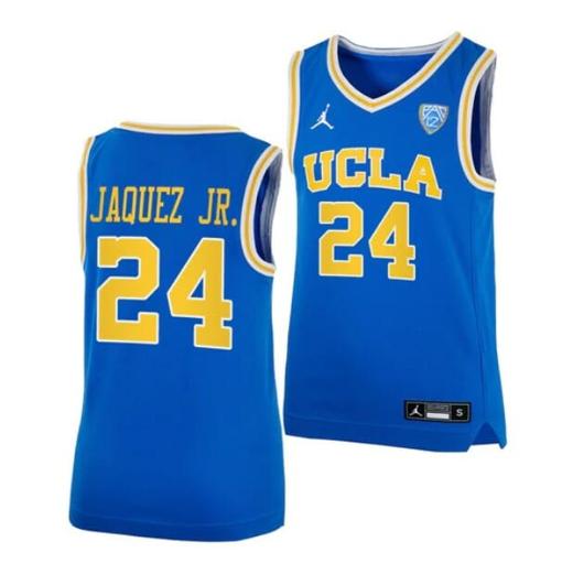 Men's #24 Jaime Jaquez Jr Jersey UCLA Bruins College Basketball Jerseys Royal