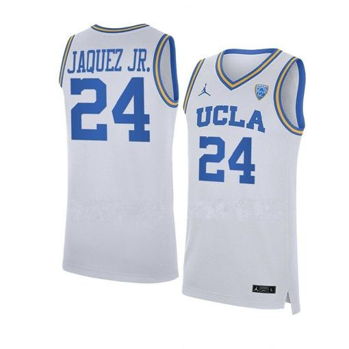 Men's Jaime Jaquez Jr Jersey #24 UCLA Bruins NCAA College Basketball Jerseys White