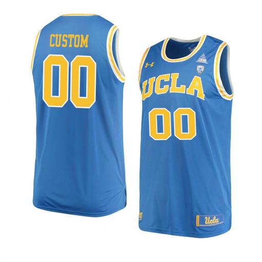 Men's Custom UCLA Bruins Jersey Basketball College Name and Number Replica Performance Blue